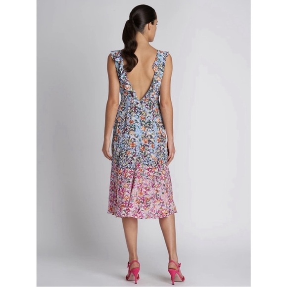 SALONi floral holly dress size US 8 - Picture 4 of 14